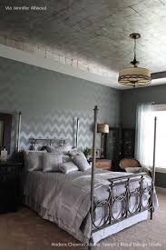 I was inspired by a pin i had seen on pinterest to tackle this simple piece of art for quinn's room. Modern Stencils Modern Chevron Wall Stencils Royal Design Studio Stencils