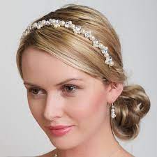 Pearl Hair Band X 3 Bridesmaid Hair Accessories By Weddingandgems 89 00 Crystal Bridal Hair Accessories Pearl Bridal Headpiece Bridal Hair Bands