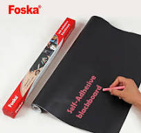 Foska CPP Removable Wall Self-Adhesive Flexible Blackboard with Chalks for  Students