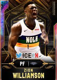 5 Zion Williamson Nba 2k20 Custom Card 2kmtcentral Nba Nba Jersey Mvp Basketball