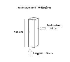Meuble rangement profondeur 50 cm. Colonnes De Rangement Armoires Lits Escamotables Colonne De Rangement Lund 1 Porte Blanc Mat Largeur 50 X 40 Cm Profondeur Inside75