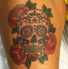 Illustration watercolor kitty cat tattoo by chris hedlund tattoo tattoos best artist art illustration illustrator drawing painting colorful austin tx texas georgetown pflugerville round rock taylor san antonio san. Little Pricks Tattoo Studio Traditional Sugar Skull Tattoo Done By Our Tattoo