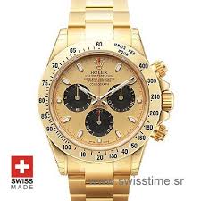 Buy and sell luxury watches on stockx including the 40mm rolex daytona 116595rbow in rose gold and thousands of other luxury watches from top brands. Rolex Cosmograph Daytona 18k Yellow Gold Replica Watch