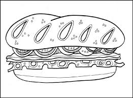 Favorite Sandwich Coloring Page Food Coloring Pages Coloring Pages Food Coloring
