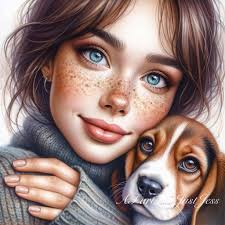 Prompt: cute dog in the style of Keith Haring, block colors, very simple  design, triadic color, vector line art, --v 5 --ar 2:3