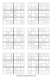 free printable sudoku puzzles for kids sudoku puzzles sudoku puzzles printables sudoku printable