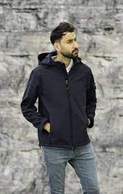 Softshell is an english phrase. Men S Hooded Softshell Jacket Mens Hooded Soft Shell Jacket Collection Hrm Textil Gmbh