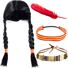 Maybe you would like to learn more about one of these? Buy Tigerdoe Indian Maiden 4 Pc Indian Costume Wig Thanksgiving Native American Costume Indian Warrior Online In Turkey B07m6rks1c