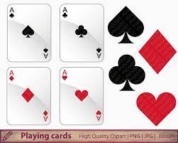 Playing Cards Clipart Card Suits Png Casino Games Poker Etsy Clip Art Cards Playing Cards