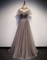 Unique Tulle Long Prom Dress Tulle Evening Dress Evening Dresses Sparkly Prom Dress Long Prom Dress