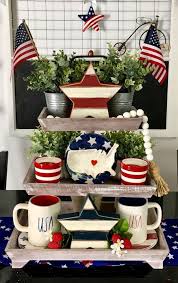 50s Room Decor 30 Awesome Fourth Of July Decorations Ideas To Diy This Patriotic Day Hike N Dip In 2020 Fourth Of July Decorations 4th Of July Decorations Tray Decor