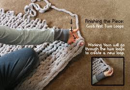 How to knit a chunky blanket with needles. Easy Chunky Hand Knitted Blanket In One Hour 9 Steps With Pictures Instructables