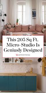 a 205 square foot micro studio has an