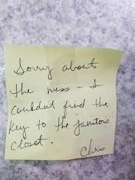 Thank you for being head and shoulders above the rest. I M A Janitor And I Found This Note Taped To An Office Door Before Walking In Her Pencil Shaving Container Had Exploded I Left A Thank You Note For The Heads Up
