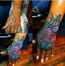 Butterfly Tatt Hand Tattoo Cover Up Tattoos Skin Color Tattoos