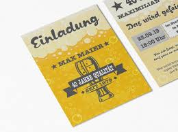 Möchten sie freunde aus bayern mit originalgetreuen sprüchen überraschen? Lustige Einladungskarten Geburtstag Bier Mit Wunschtext 30 40 50 60 70 80 Ebay