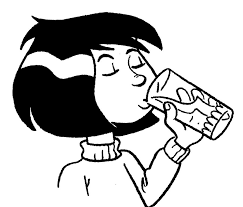 Woman Drinking Water Coloring Pages For Kids Coloring Pages For Kids