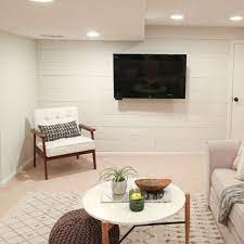 In the living room, behind the couch or as a utility wall. How To Install A Shiplap Accent Wall Lowe S