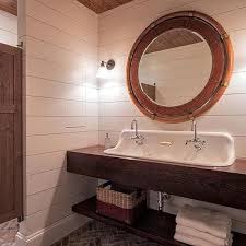 These rustic shower ideas are giving us major cozy cabin vibes by hunker.com. Cabin Style Bathroom Sinks Design Ideas