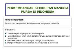 Kehidupan awal masyarakat indonesia (zaman pra sejarah), memiliki makna yang penting hal ini dikarenakan, media video film walking white caveman disajikan agar materi menganalisis kehidupan awal masyarakat indonesia lebih menarik dan membuat suatu materi lebih konkret. Kehidupan Awal Masyarakat Indonesia Ppt Download