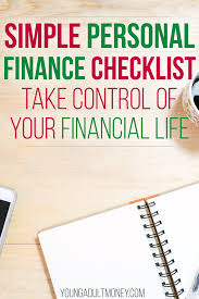 Simple Personal Finance Checklist In 2020 Personal Finance Finance Personal Finance Bloggers