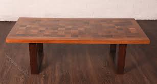 It wasn't until 1938 that the coffee table was described by joseph aronson as being a low wide table used before a sofa or couch the design of these tables was to go on a huge journey as styles and home fashion dramatically changed in this century. Rosewood Parquetry Coffee Table By Paul Cadoviuos Antiques Atlas