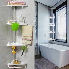 Maybe you would like to learn more about one of these? 4 Tier Shower Corner Rack Shelf Bathroom Storage Telescopic Organiser Caddy Li Ebay
