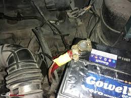 Remove the battery from the engine. Diy Changing The Battery Terminals Of Your Car Team Bhp