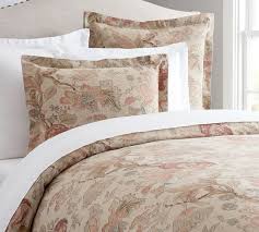Pottery barn floral coffee & tea accessories. Grace Floral Texture Cotton Linen Blend Duvet Cover Shams Pottery Barn