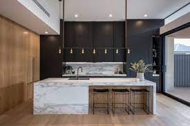 Calacatta Modern Kitchen Island Design Luxury Kitchen Design Modern Kitchen Interiors