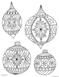 Printable baby reindeer christmas coloring page for kids. Christmas Ornament Coloring Pages Coloring Rocks