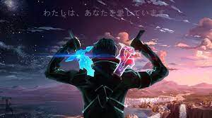 Sword Art Online Kirito Art Backgrounds Art Seni Anime Animasi Orang Animasi