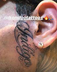 The earliest of the chris brown tattoos, inked when he was very young, shows a face of jesus. Nj Is Were He Got This Tattoo From Chris Brown Tattoo Breezy Chris Brown Chris Brown Photoshoot