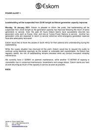 Checking your daily load shedding schedule can help you prepare for the rotational cuts that has recently been reimplemented by eskom. Loadshedding Timetable For January February 2021 Plett Plettenberg Bay News