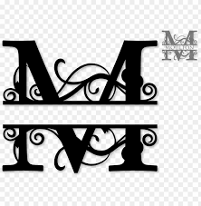 Download M Split Monogram Sds M Split Monogram Split Letter Monogram M Png Free Png Images Toppng