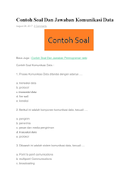 Check spelling or type a new query. Contoh Soal Dan Jawaban Personal Identity Card Masnurul