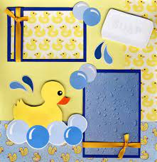 Splish splash decoupage baby scrapbook pages baby clip art baby mine unique baby close to my heart bath time kids cards. Bath Time 2 Premade Scrapbook Pages 12x12 Scrapbooking Baby 4 Album By Cherry Baby Scrapbook Premade Scrapbook Baby Girl Scrapbook