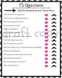 Who was the candidate on abc's the bachelor in 2020? Bride Groom Trivia Wedding Shower Game Bachelorette Party Game 15 Questions Instant Download In 2021 Wedding Shower Games Wedding Party Games Bachelor Party Games