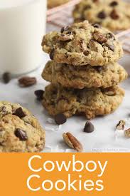 These Delicious Cowboy Cookies Are Easy To Make And Packed With Enough Oats Chocolate Chips Sh Cowboy Cookie Recipe Cowboy Cookies Oat Chocolate Chip Cookies