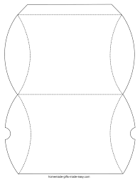 Square packaging box template free download. Pillow Box Template Sample Free Download
