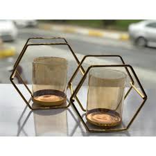 Altın renkli cam şamdan modelleri, fiyatları, 1. 2 Li Gold Cam Mumluk Ferforje Drk 4701 Toptanara Com