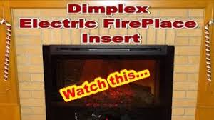 Dimplex expandable trim kit for standard log set electric fireplace insert, model: How To Install A Dimplex Electric Fireplace Insert Model Df3033 St Youtube