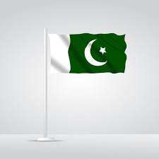 Isolated Pakistani Flag Waving 3d Realistic Pakistani Fabric Pakistani Flag Red Background Images Flag