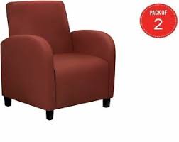 Costway hw64114bk massage recliner chair with footrest. Monarch Specialties Leather Look Accent Chair Burgundy Set Of 2 Ebay