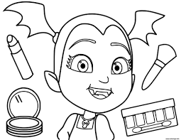 C'est un produit de la culture que de se référer à de telles images comme stéréotypiquement féminines. Coloriage Vampirina Maquillage Pour Fille Dessin Vampirina A Imprimer