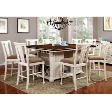 Whether your home décor style is country or contemporary, farmhouse or formal, explore stylish storage solutions that will add to your home's charm. Furniture Of America Sabrina Cm3199wc Pt 9pc Cottage 9 Piece Counter Height Dining Set With Shelving And Storage Nassau Furniture And Mattress Pub Table And Stool Sets