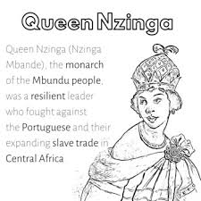 Printable queen poppy coloring page. Africa S Queen Coloring Sheet Queen Nzinga By Afrocentric Montessori