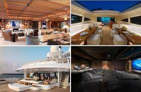 The 460ft solaris, which will have eight decks including a helicopter pad, is nearing completion. Roman Abramovich Pelorus Luxury Yacht Luxury Yachts Yacht Cruise Ships Interior