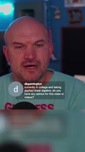 Advice for taking a course like linear algebra #linearalgebra #collegemath  #brianmclogan