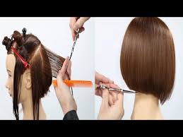 Model rambut pendek sebahu anak perempuan. Cara Potong Rambut Bob Untuk Pemula How Do Hair Cut Bob Youtube